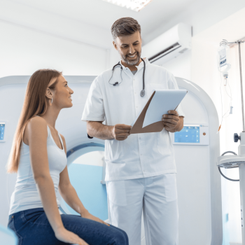 High-field MRI scan