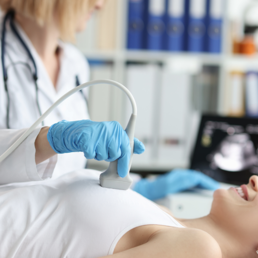 Breast ultrasound scan
