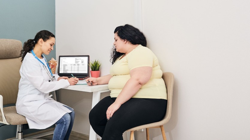 Doctor with a patient during an assessment consultation