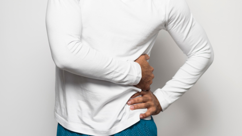 Patient with pain in the gallbladder area