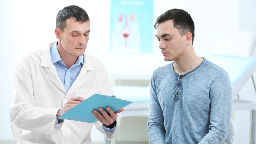 Consultation with a specialist in prostate problems