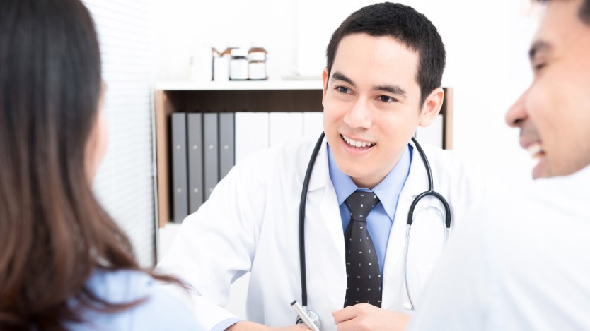 Doctor in consultation with patient