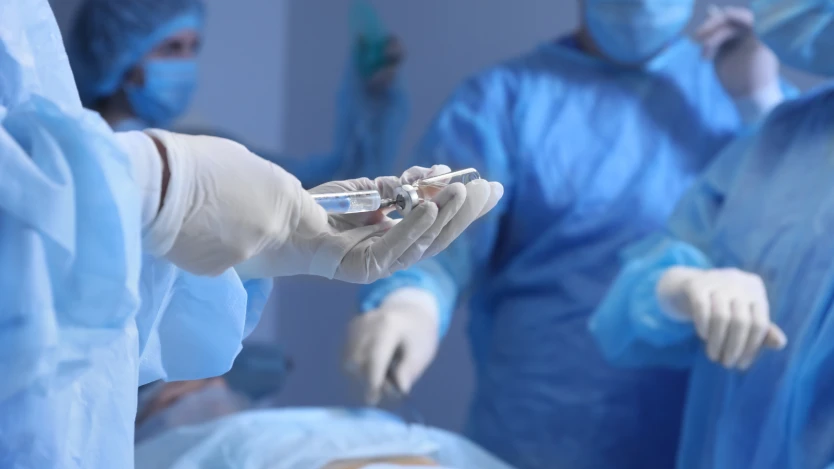 What is the anaesthesia used for meniscus surgery?